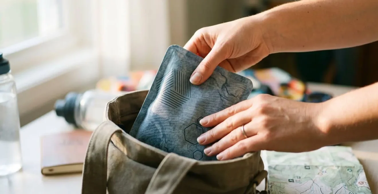 Pochette de conservation pour insuline avec système de refroidissement par évaporation